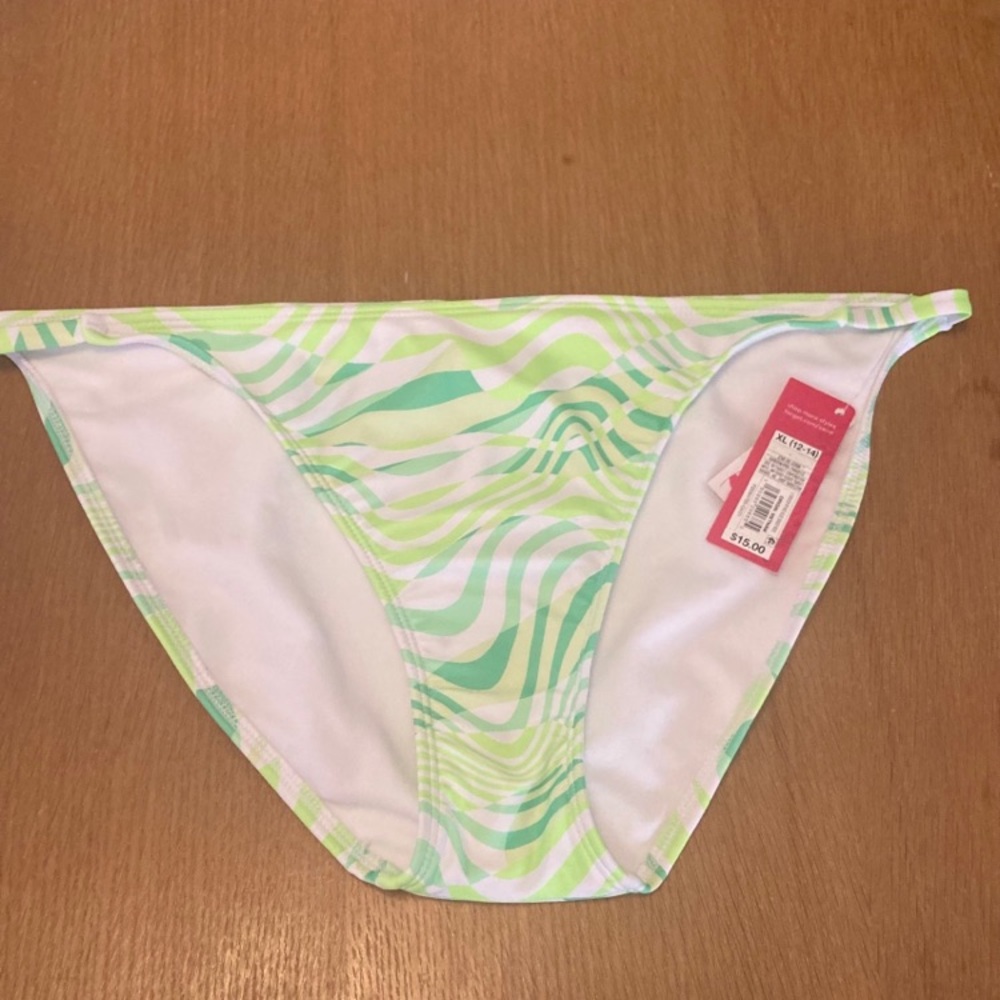 NWT Xhilaration lime green string bikini bottomā XL